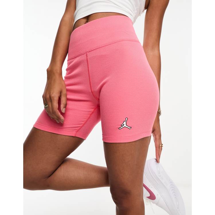 Nike Jordan ribbed shorts in pink ASOS