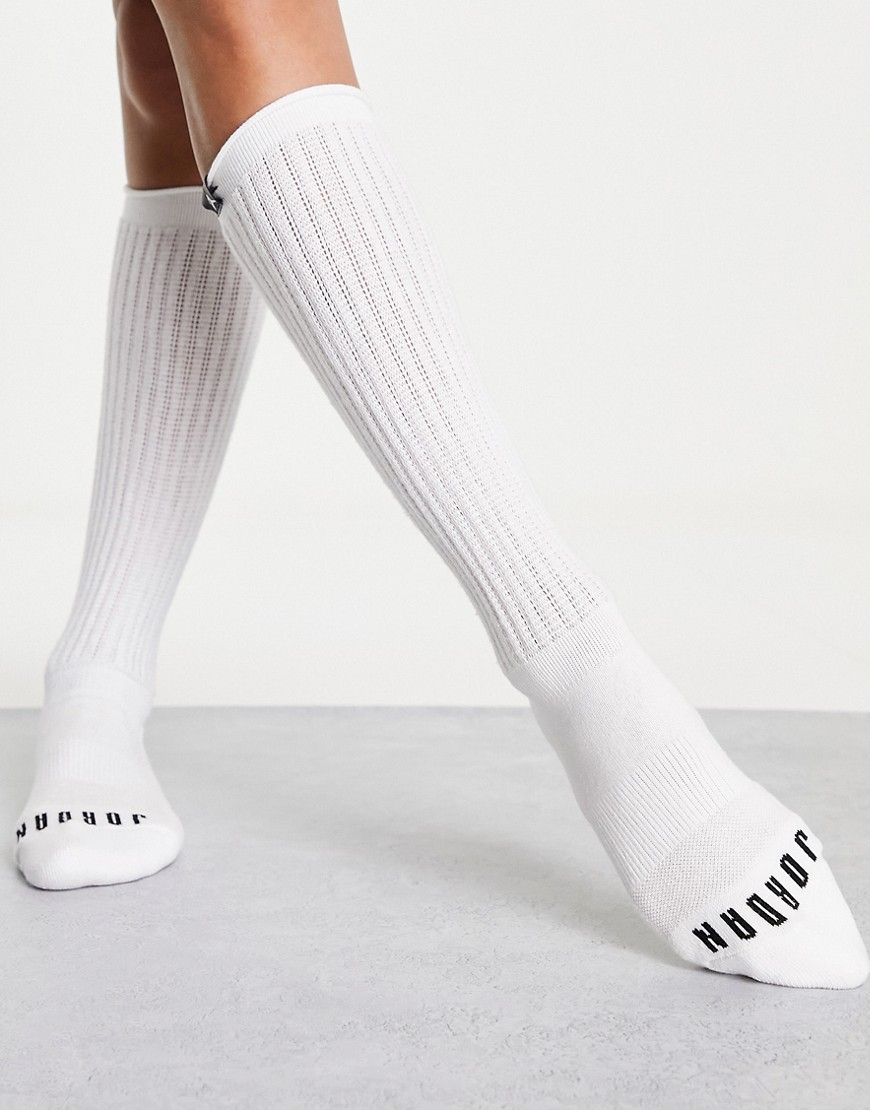 Nike Jordan scrunchy socks in white
