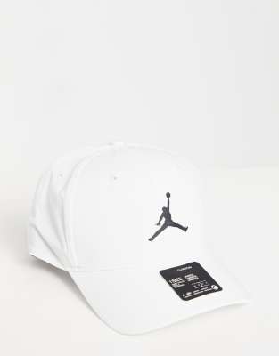 all white jordan hat