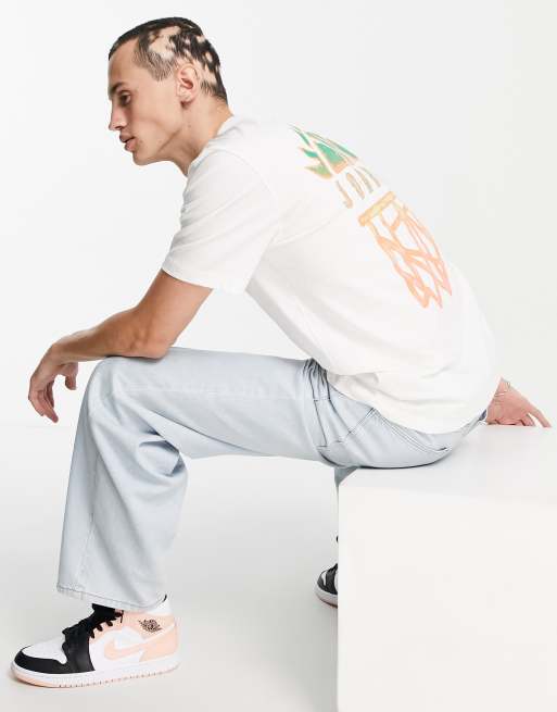 Nike Jordan Sport DNA back print t-shirt in white | ASOS