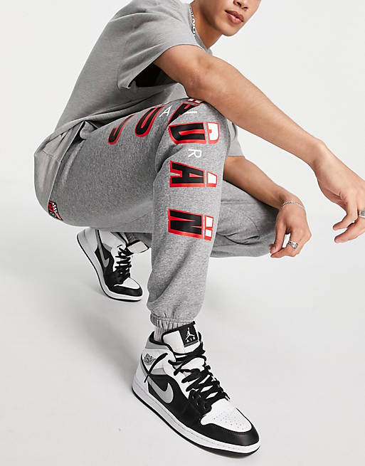 Nike Jordan Sport DNA cuffed joggers in grey
