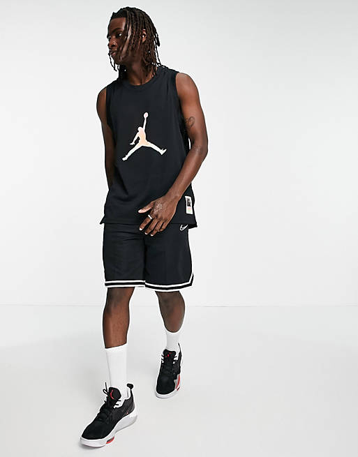 Nike Jordan DNA jersey vest in black