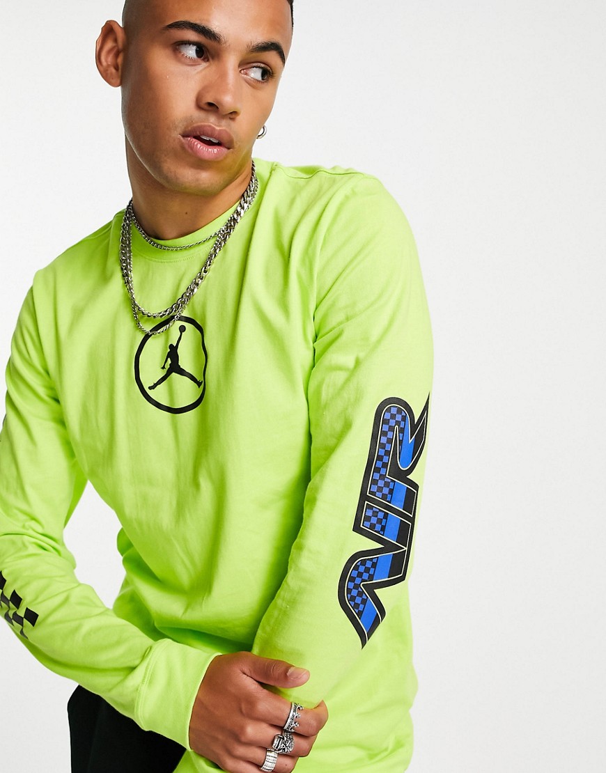 Nike Jordan Sport DNA long sleeve t-shirt in lime-Green