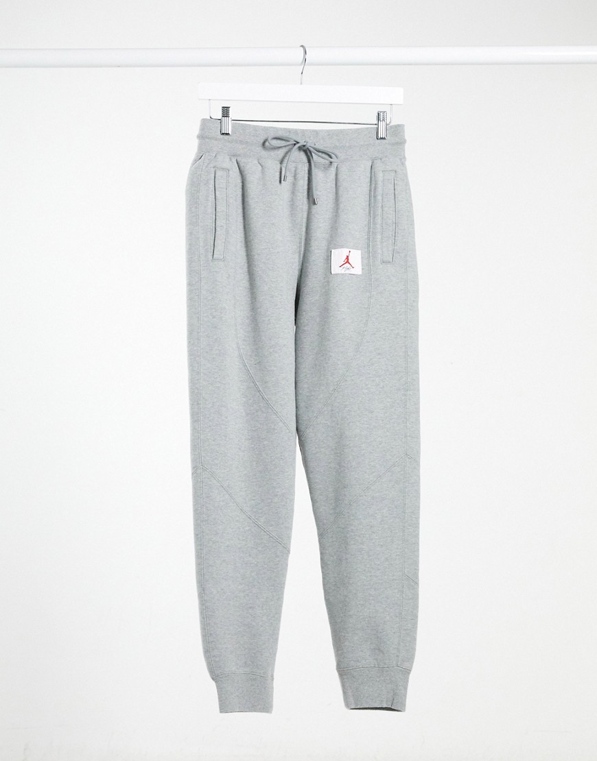 Nike Jordan Statement Essentials cuffed sweatpants in gray-Grey