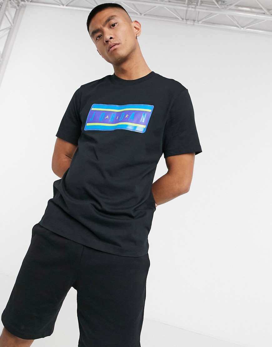 Nike Jordan sticker t-shirt in black