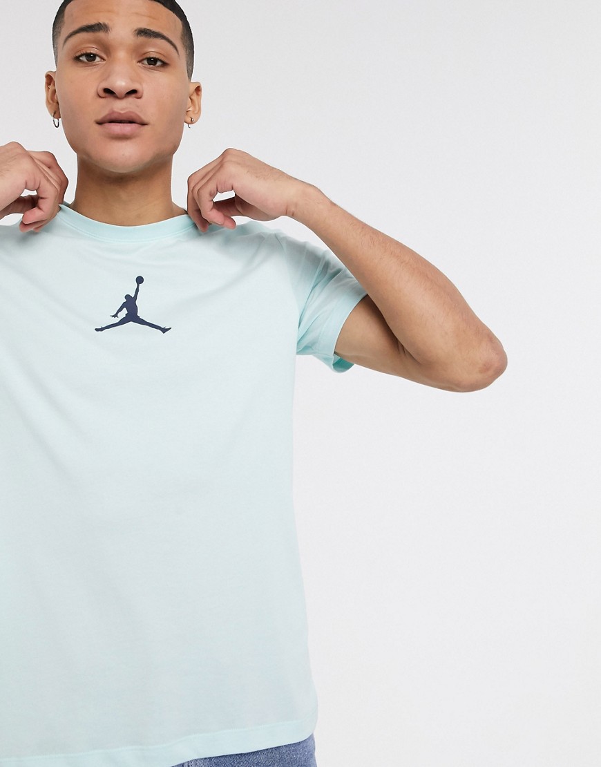 Nike - Jordan - T-shirt con logo Jumpman verde-azzurro