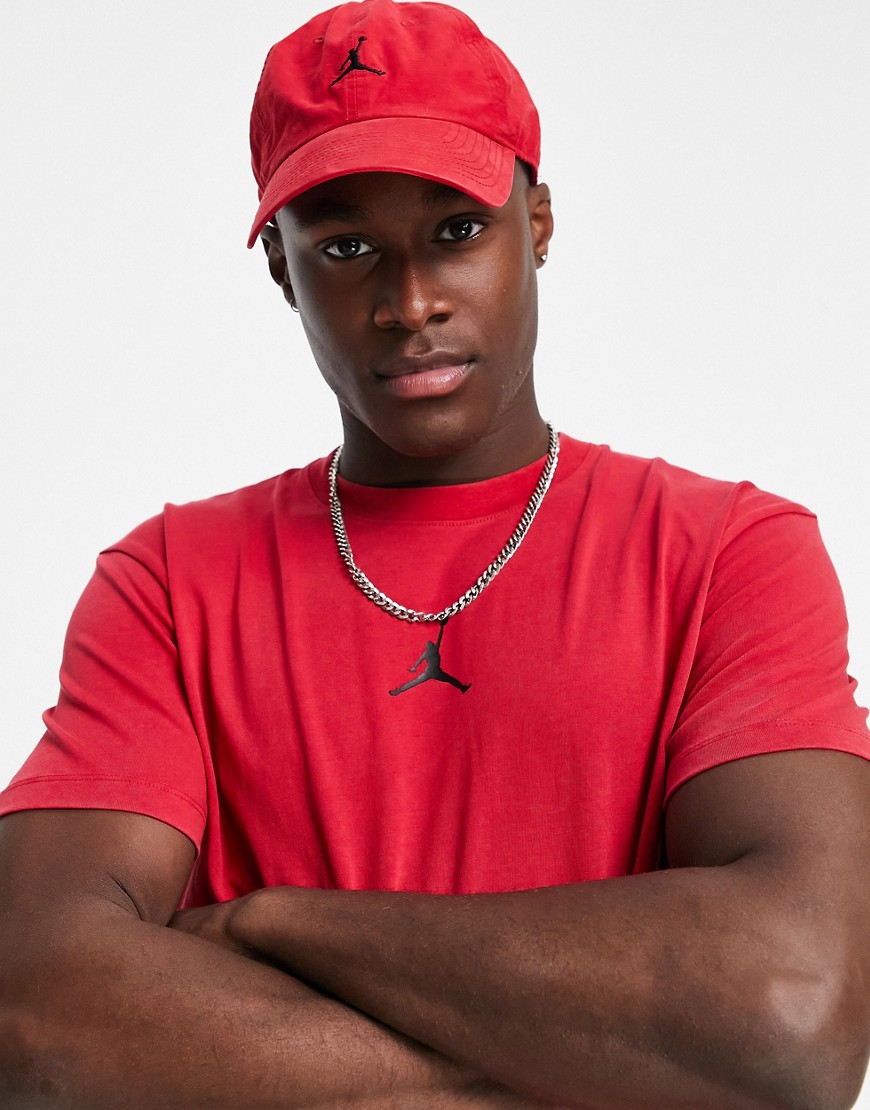 Nike Jordan t-shirt in washed red