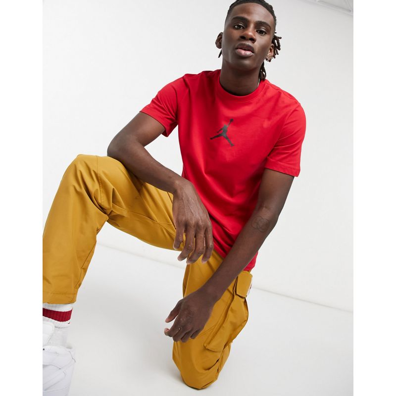 Uomo T-shirt e Canotte Nike Jordan- T-shirt rossa con logo Jumpman