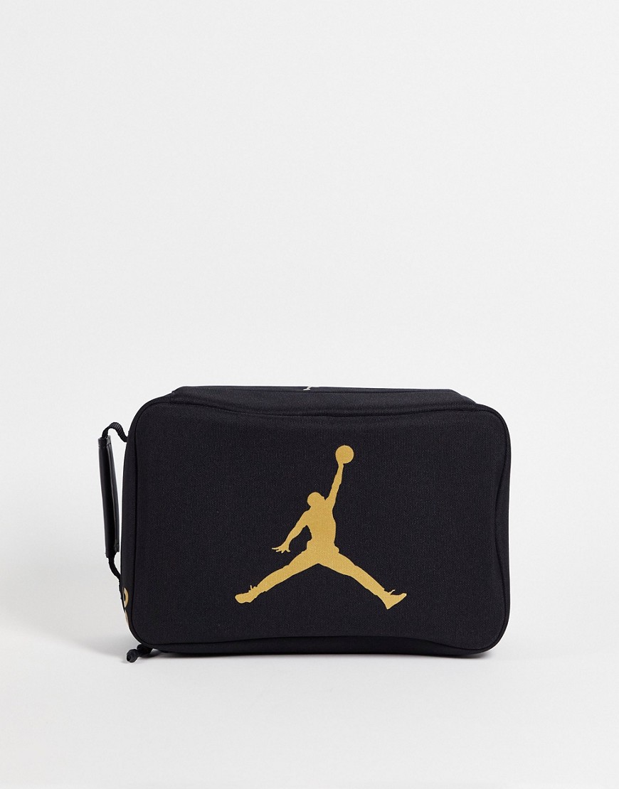 Nike Jordan - 'The Shoe Box' - Sort og guldfarvet samlertaske