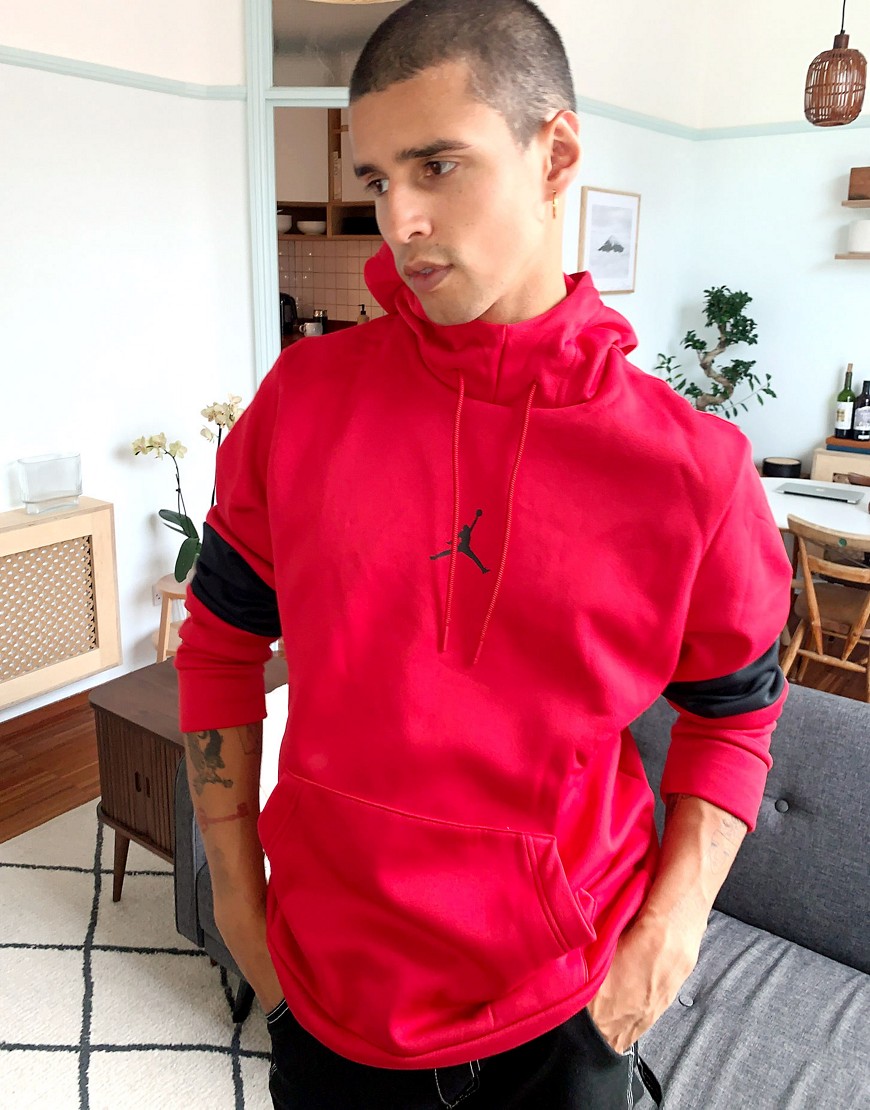 Nike Jordan Therma Fleece Jumpman hoodie in red
