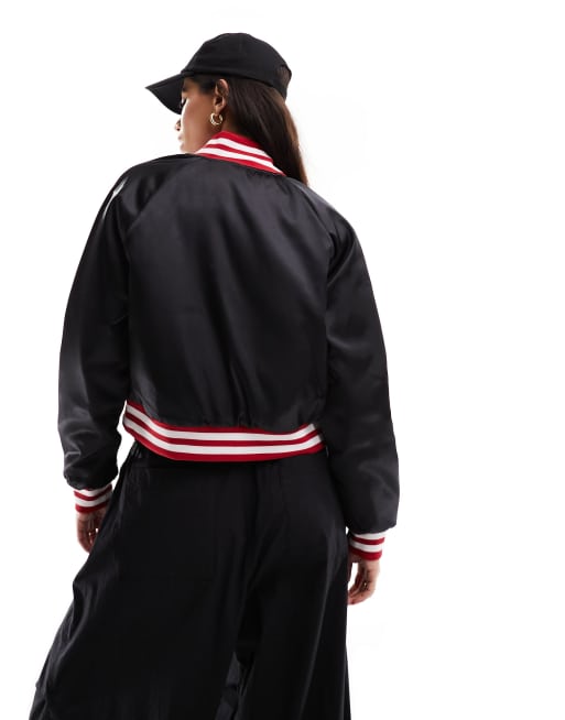 Jordan varsity jacket red and online black