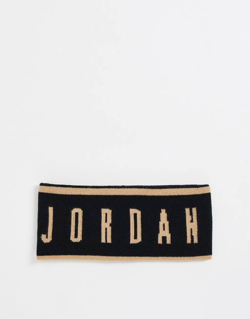 Nike Jordan - Vendbart pandebånd i sort strik