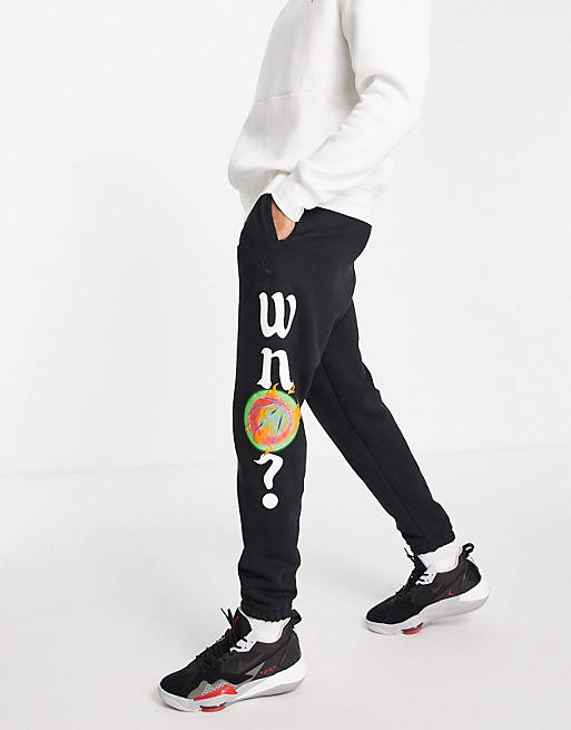 Nike Jordan Why Not? print joggers in black