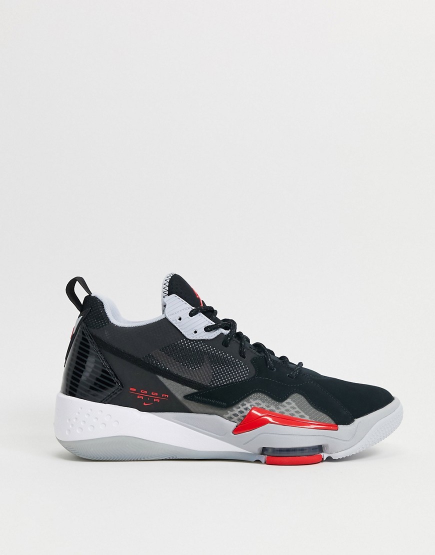 Nike Jordan Zoom '92 trainers in black/university red