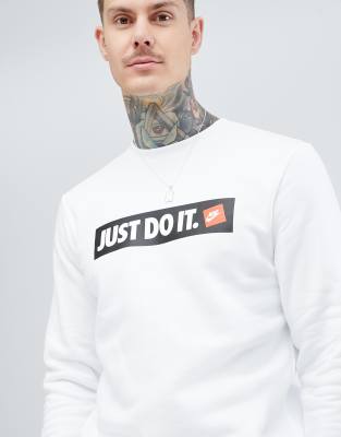 just do it logo sweatshirt