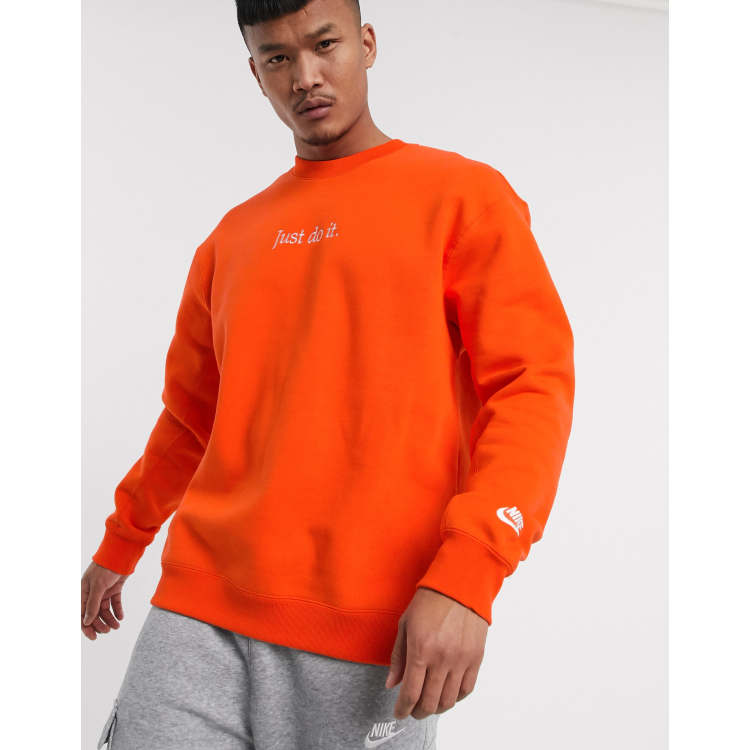 Sweat nike just do it orange new arrivals