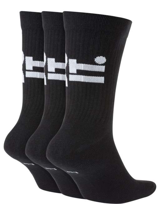 Nike Just Do It everyday essentials 3 pack socks in black ASOS