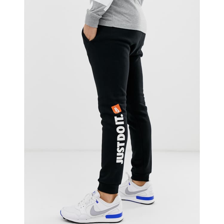 Nike Just Do It Fleece Joggers In Black ASOS