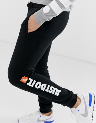 Nike Just Do It Fleece Joggers In Black ASOS