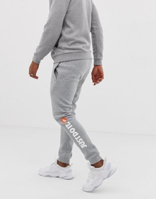 Nike Just Do It Fleece Joggers In Grey 