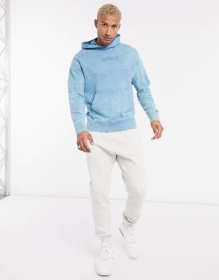 It - Hoodie met wassing in blauw | ASOS