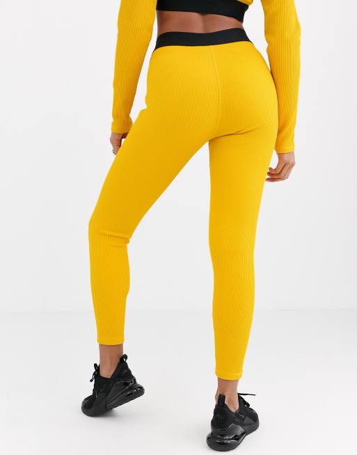 Nike Just Do It Legging taille haute c tel Jaune