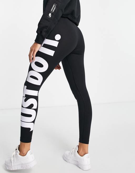 Nike Women's Sportswear Just Do It leggings Black Sizes L XL RRP £40