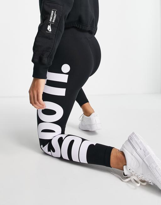 Nike NSW Essential Just Do It Leggings - Black