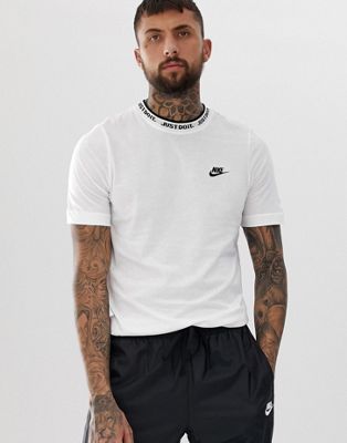 Nike Just Do It Logo T-Shirt In White 