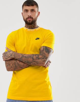 nike just do it yellow t shirt