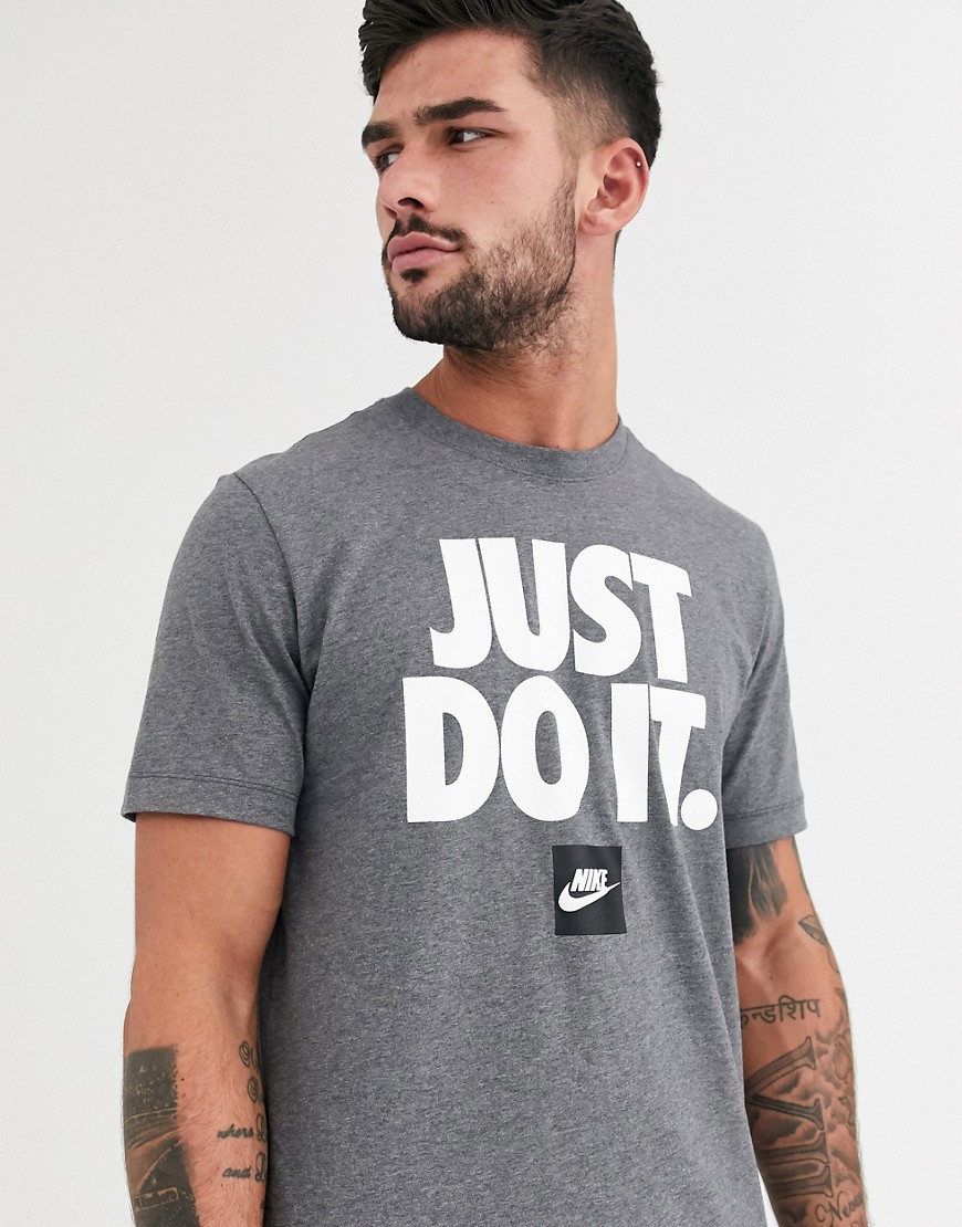Nike - Just Do It - T-shirt grigia-Grigio