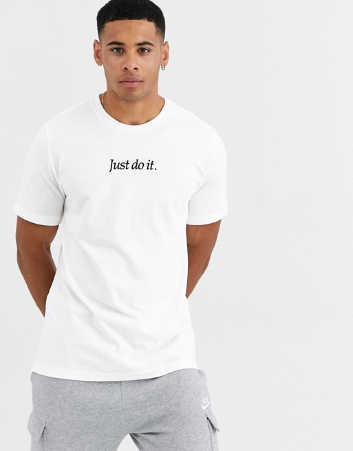 Nike Just Do It t-shirt in white