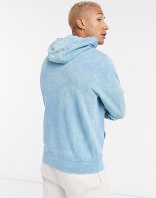 blue just do it hoodie