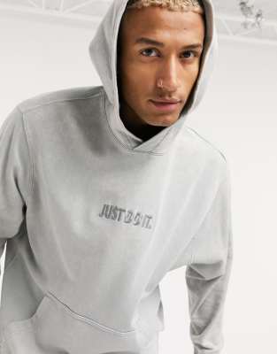 just do it grey hoodie