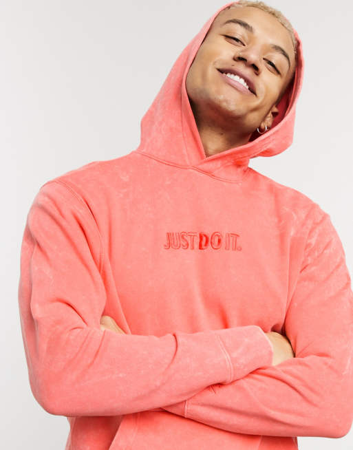 Red just do it on sale hoodie