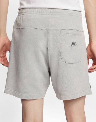 nike just do it washed shorts in grey