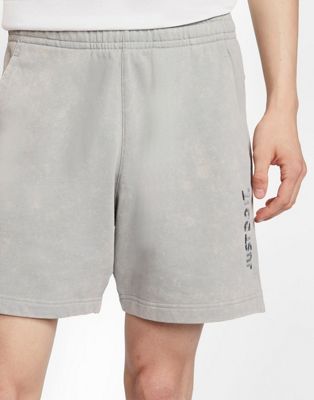 Nike Just Do It washed shorts in gray 