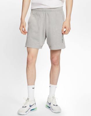nike just do it washed shorts in grey