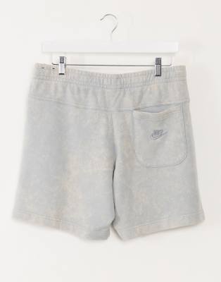 Nike Just Do It washed shorts in grey 