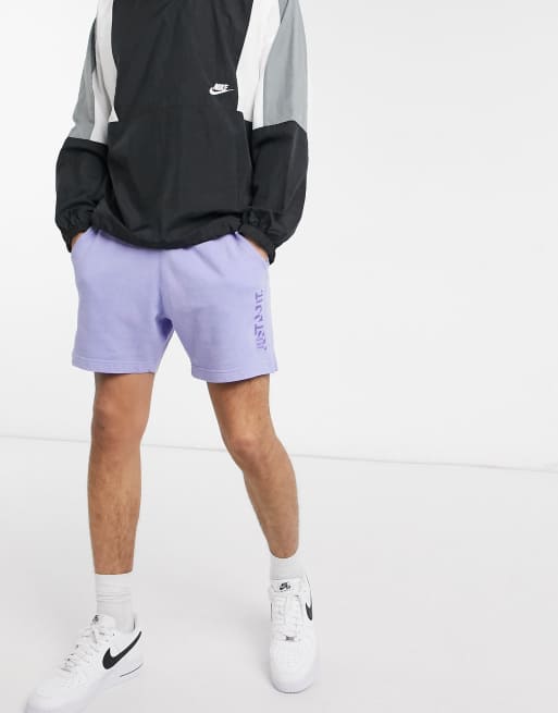 Nike just do it store washed shorts in grey