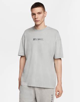 nike just do it t shirt grey