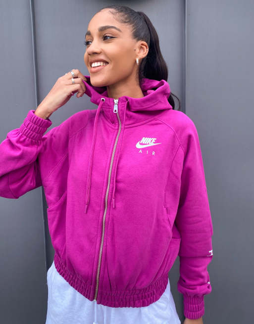 Nike Kapuzenpullover mit Air Logo in Pink ASOS