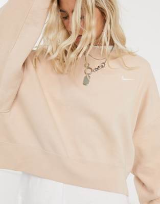 nike jumper beige