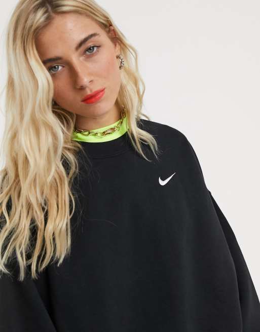 Nike Kastiges Oversize Sweatshirt mit kleinem Swoosh Logo in