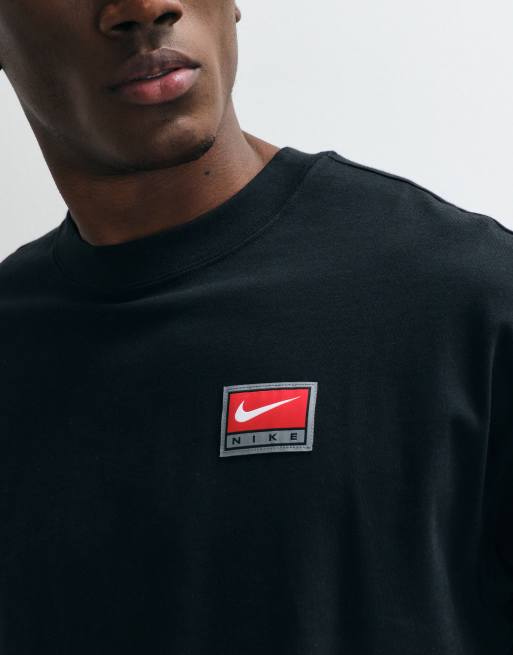 Nike – Kastiges Oversize-T-Shirt in Schwarz mit Retro-Logo, 2 von 5