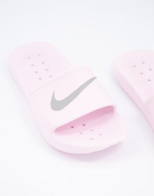 nike pink sliders