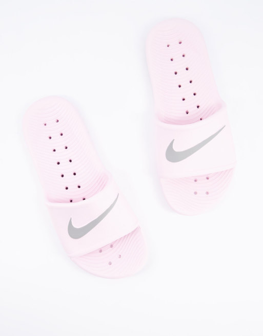 Pink nike kawa slides online