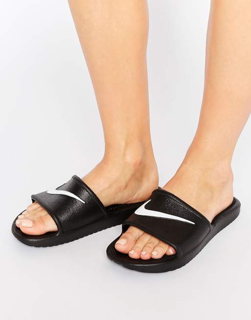 Nike kawa swoosh on sale sliders