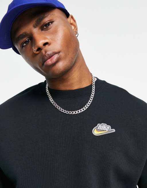 Nike foundation crew sweatshirt black sale