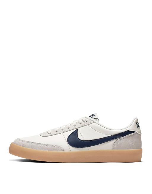 Nike - Killshot 2 - Hvide og marineblå sneakers i læder, 3 af 4